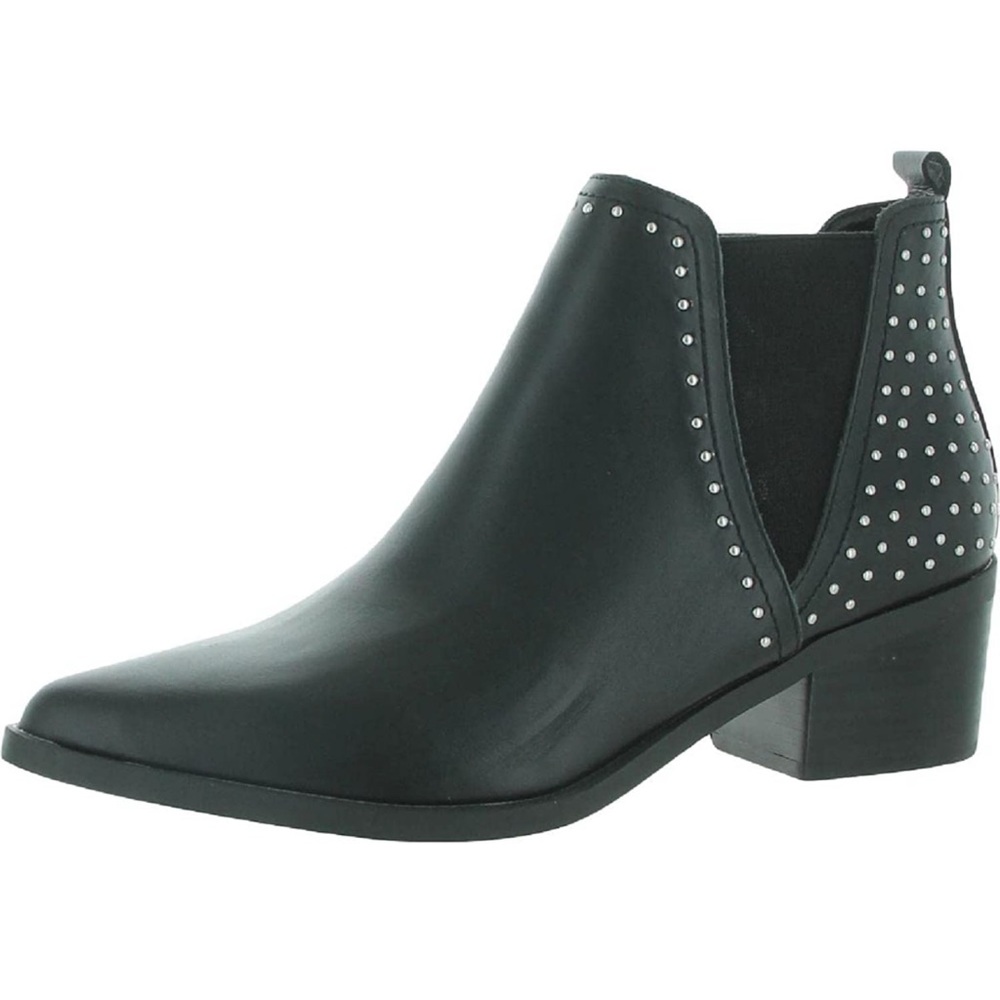 Dolce Vita Womens Zendra Leather Ankle Booties